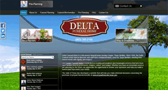 Desktop Screenshot of deltafuneralhome.com